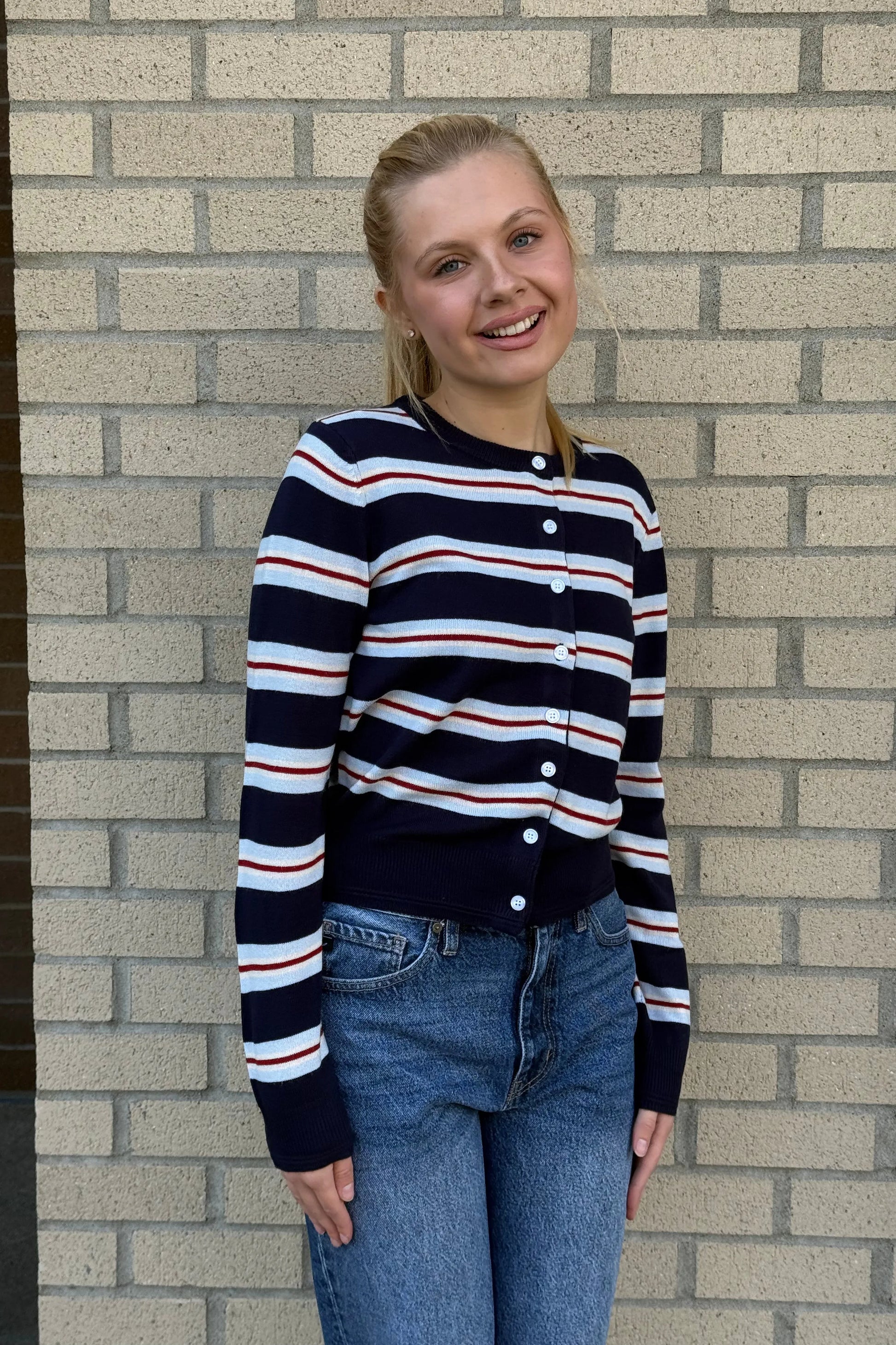 Striped Cardigan | Swank Boutique