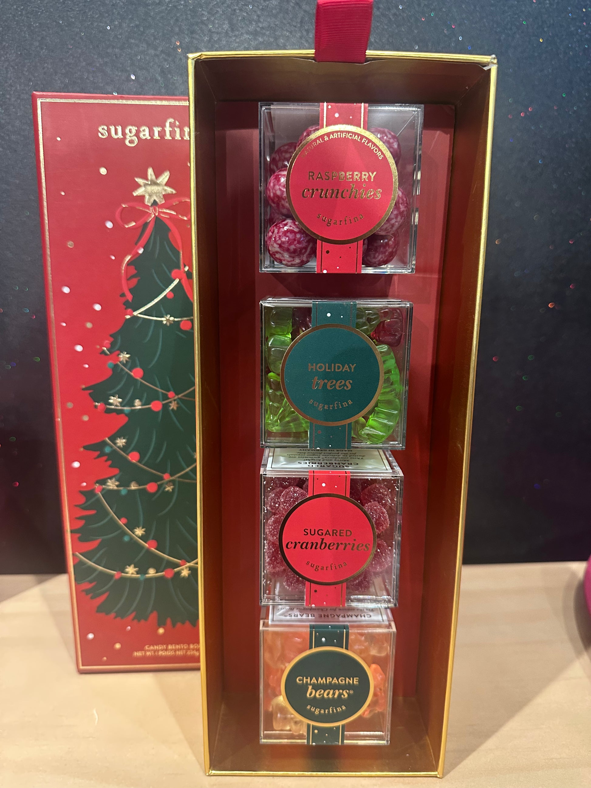 Happy Holidays 4 Piece Candy Bento Box | Swank Boutique