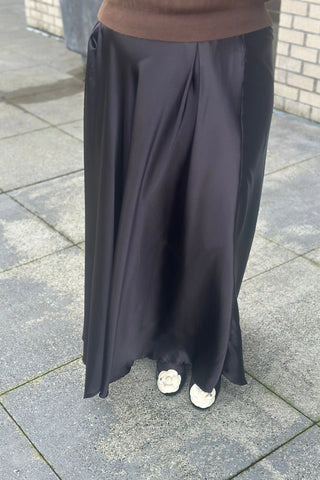 Black Satin Skirt | Swank Boutique