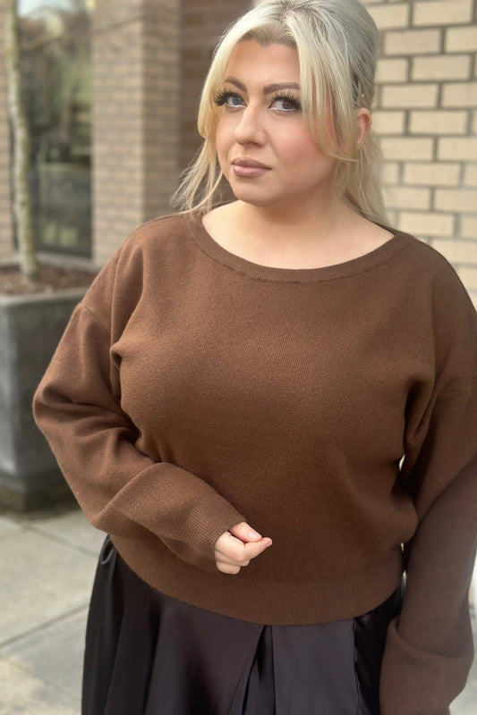 Nicole Boat Neck Sweater | Swank Boutique