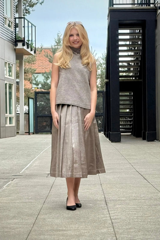 Taylor Pleated Skirt | Swank Boutique