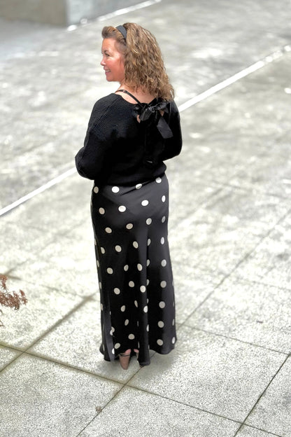 Polka Dot Midi Skirt | Swank Boutique