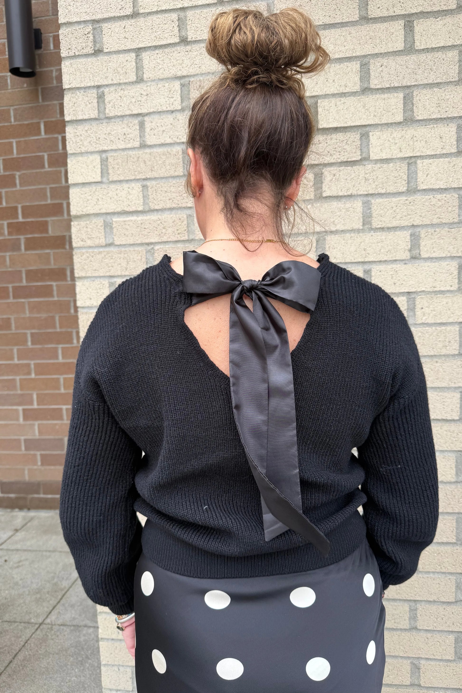 Back Tie Sweater | Swank Boutique