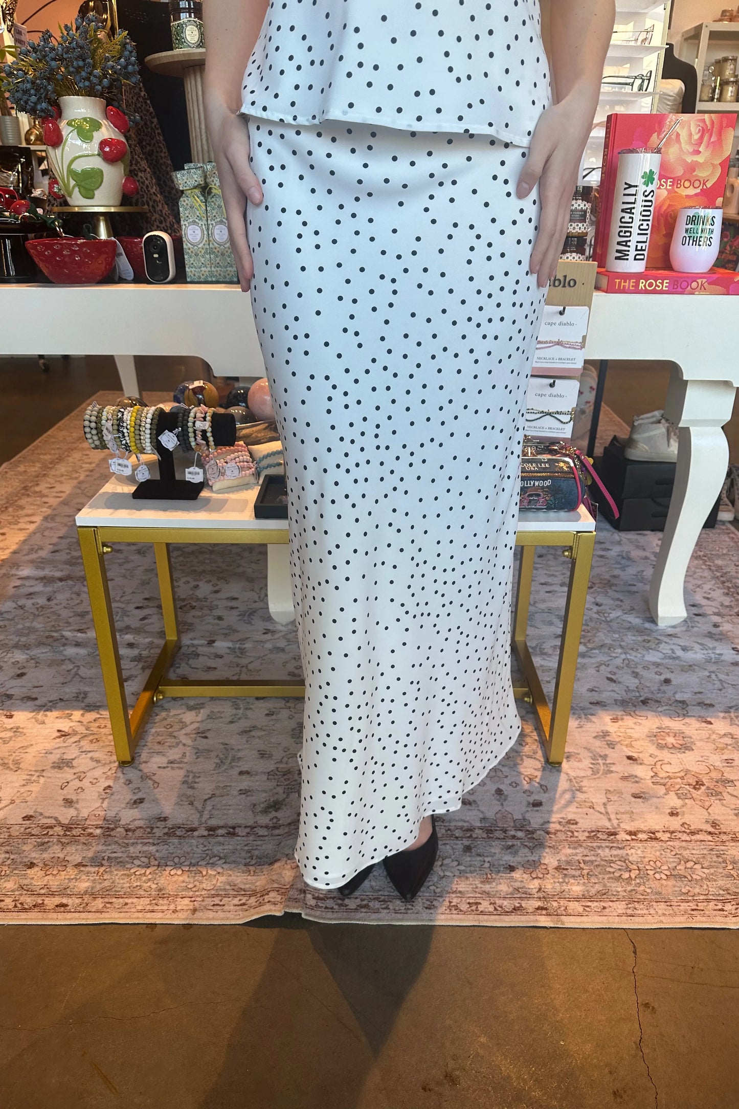 Eva Polka Dot Skirt | Swank Boutique