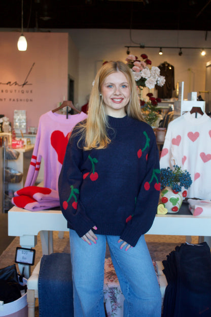 Cherry Sweater | Swank Boutique
