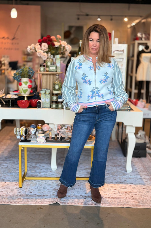 Crystal Demi Boot Jean | Swank Boutique