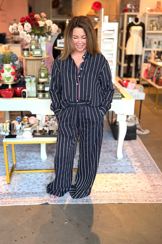 Junebug Striped Pants | Swank Boutique