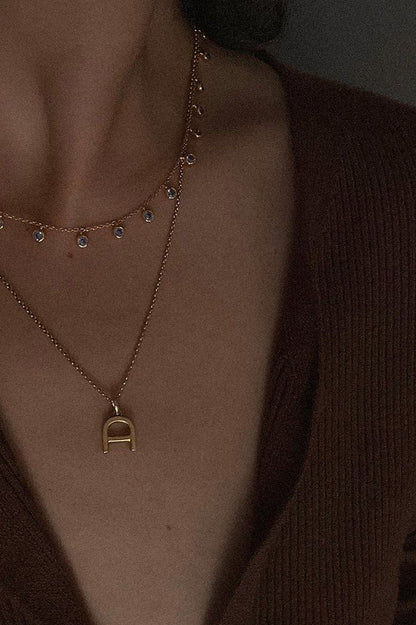 Orsay Charm Necklace - Cubic Zirconia (Copy) | Swank Boutique