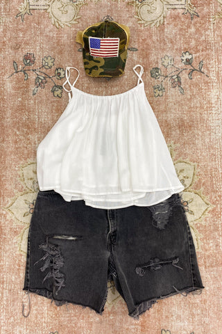 Custom Vintage Levi's Denim Shorts | Swank Boutique