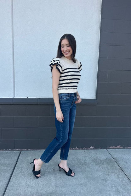 Abigail Stripe Sweater | Swank Boutique