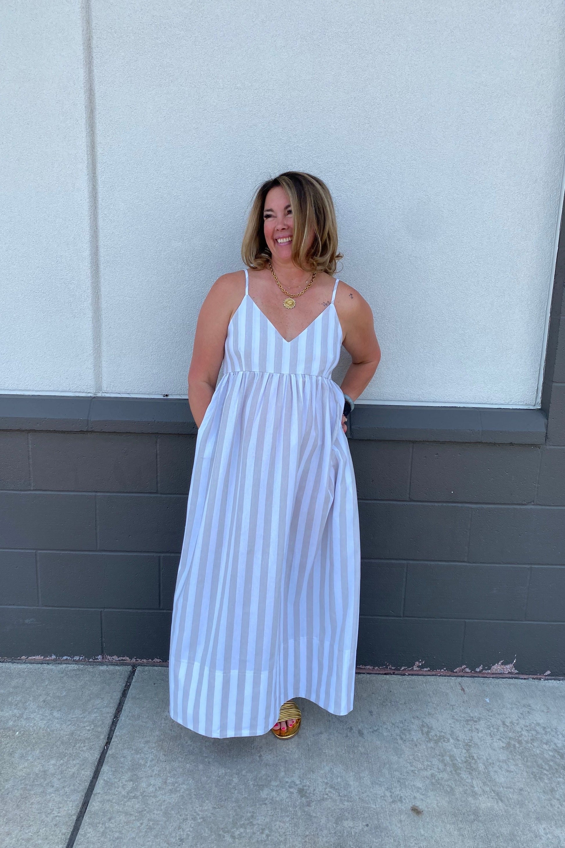 Tiffany Stripe Dress | Swank Boutique