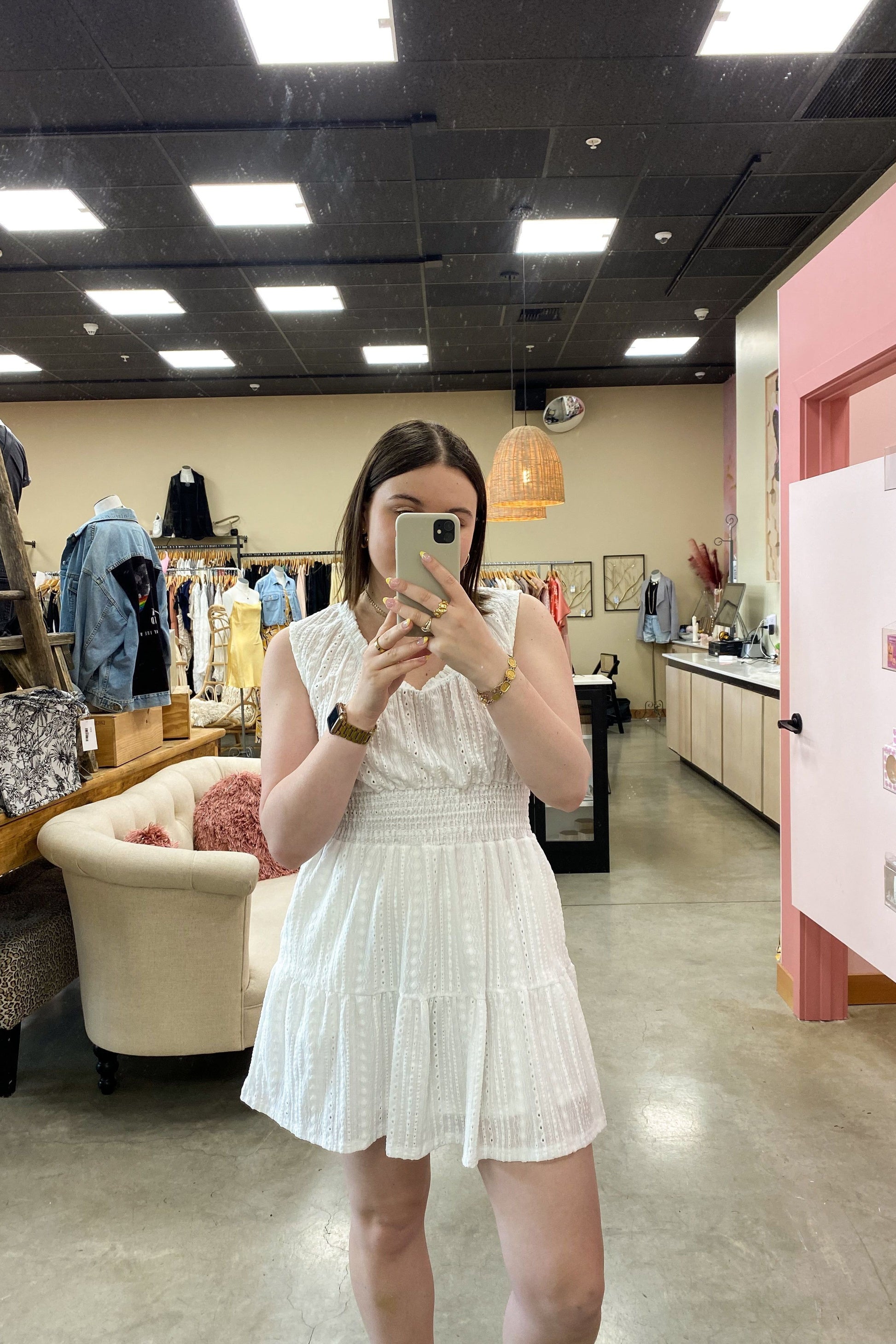 Crystal Mini Dress | Swank Boutique
