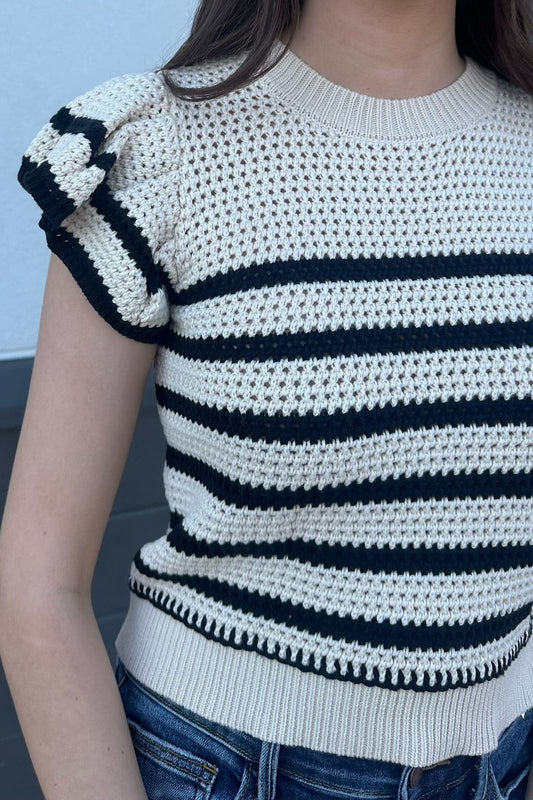 Abigail Stripe Sweater | Swank Boutique