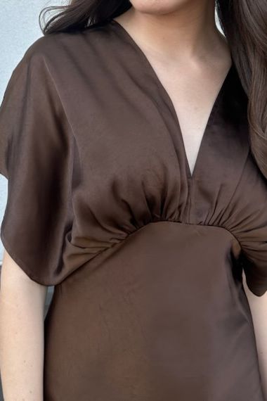 Satin Maxi Dress - Peridot (Copy) | Swank Boutique