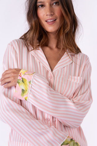 In Full Bloom Long Sleeve Top - Pink | Swank Boutique