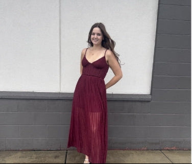 Holiday Corset Maxi Dress | Swank Boutique