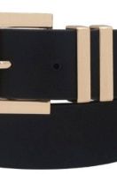 Black & Gold Skinny Belt | Swank Boutique