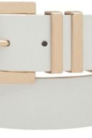 White & Gold Skinny Belt | Swank Boutique