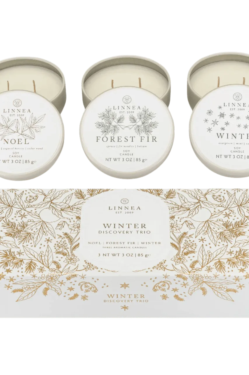 Petite Trio Holiday Candle Gift Set | Swank Boutique