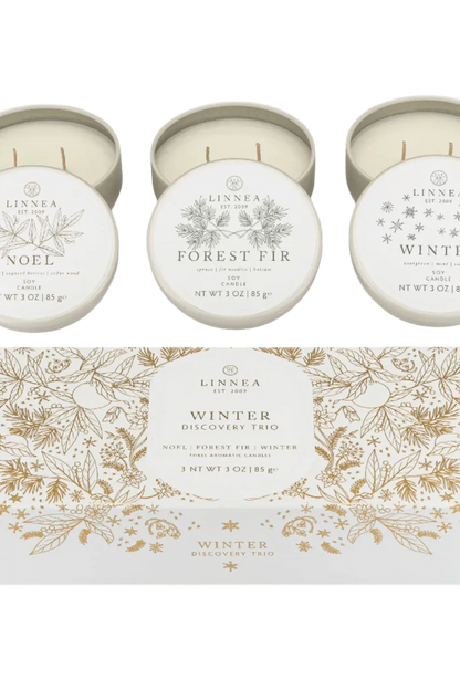 Petite Trio Holiday Candle Gift Set | Swank Boutique