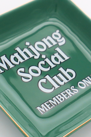 Square Trinket Tray Mahjong Social Club