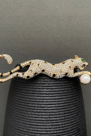 Cheetah Brooch - Gold | Swank Boutique