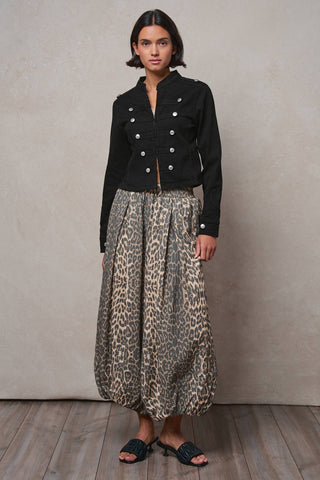 Military Double-Button Stretch Cotton Jacket