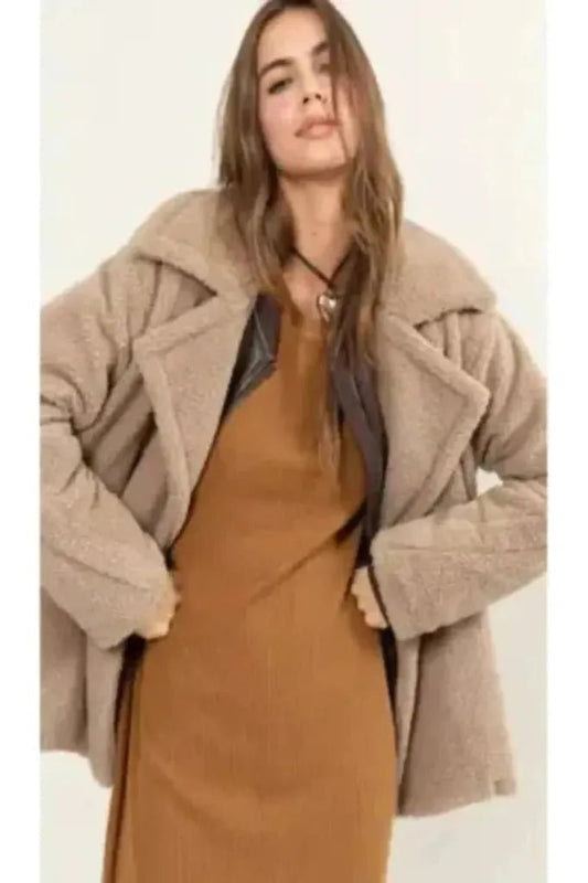 Abby Fur Peacoat | Swank Boutique