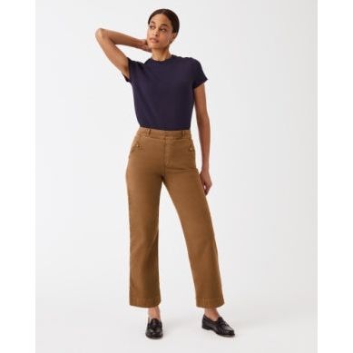 Stretched Twill Wide Leg Pant | Swank Boutique