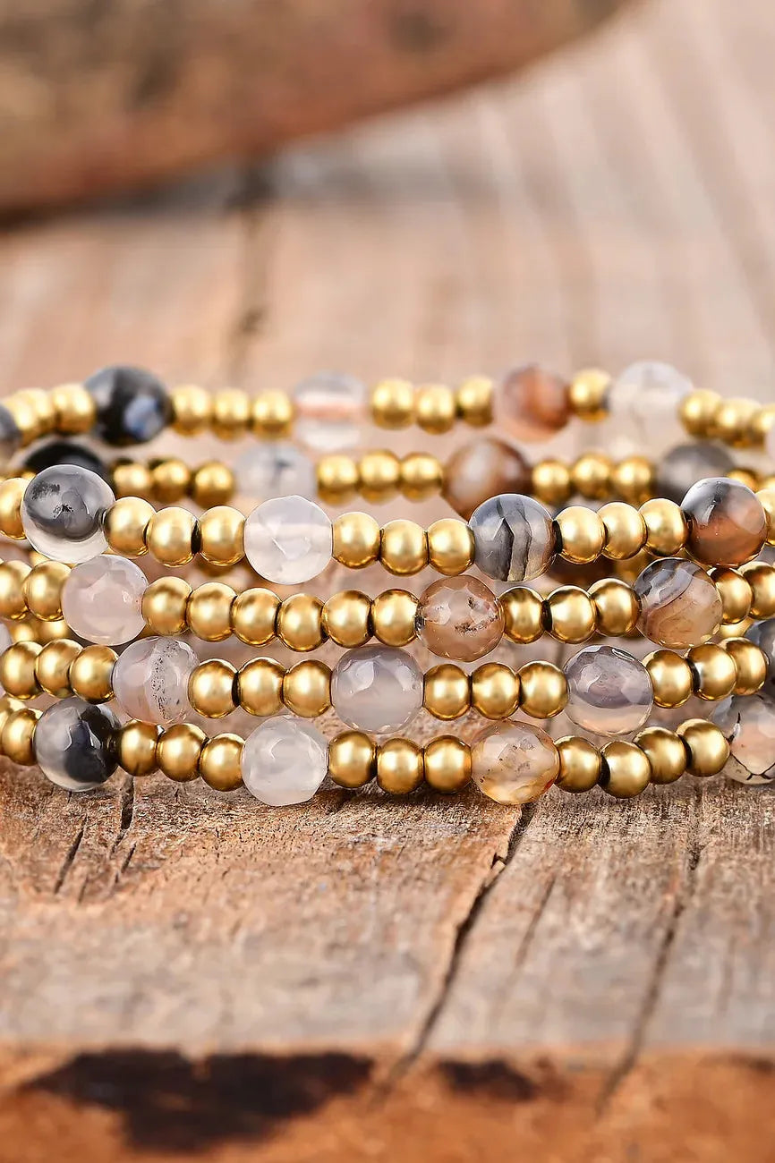 Agate Bracelet Set