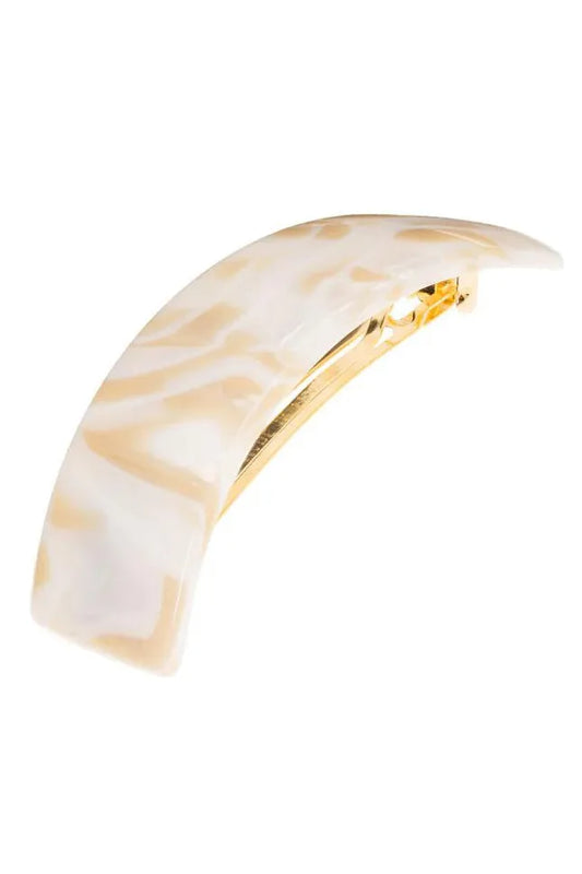 Rectangle Volume Barrette - Alba