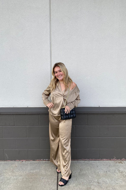 Positively Alluring Pants - Tan | Swank Boutique