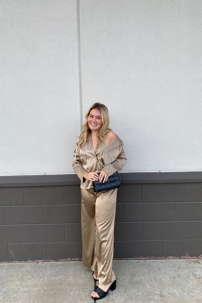 Positively Alluring Pants - Tan | Swank Boutique