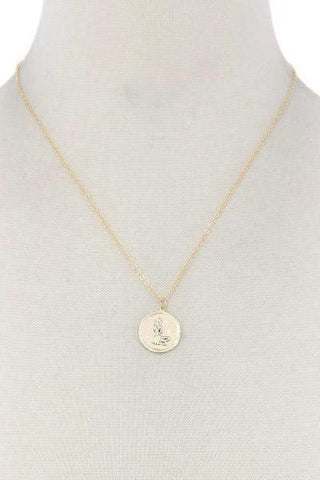 Aquarius Circle Necklace | Swank Boutique