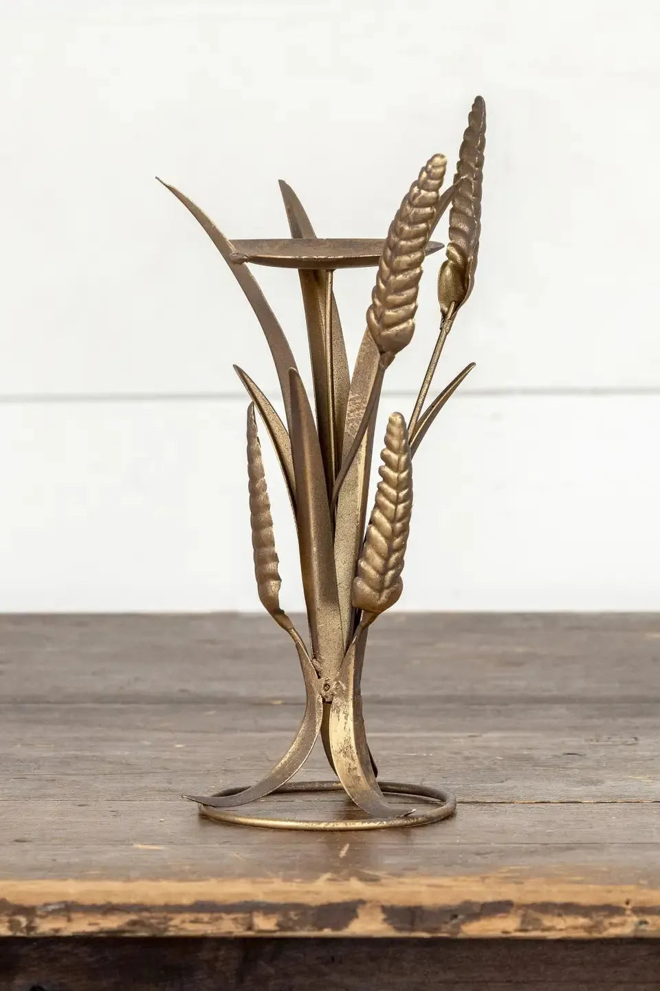 Gold Harvest Pillar Candle Holder | Swank Boutique