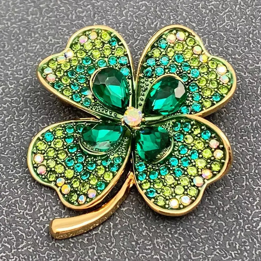 Four Leaf Clover Brooch | Swank Boutique