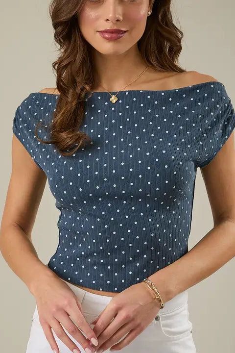 Paula Slouchy Shoulder Top | Swank Boutique