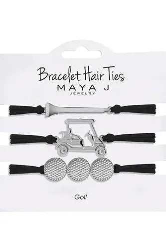 Black and Silver Bracelet/Hair Tie