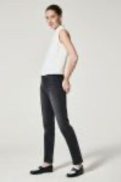 Ankle Straight Leg Jean - Black | Swank Boutique