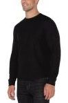 Long Sleeve Crew Neck - Black | Swank Boutique