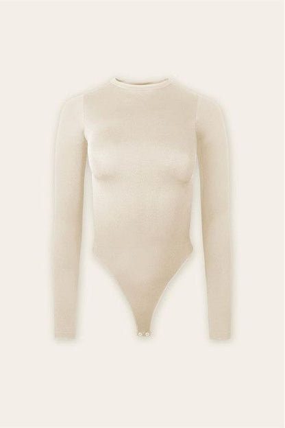 Seamless High Neck Long Sleeve Bodysuit | Swank Boutique