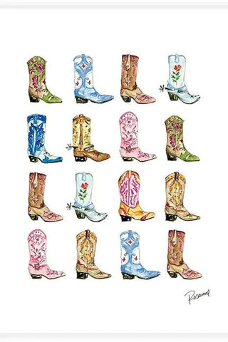 Fancy Western Boots Picture Frame | Swank Boutique