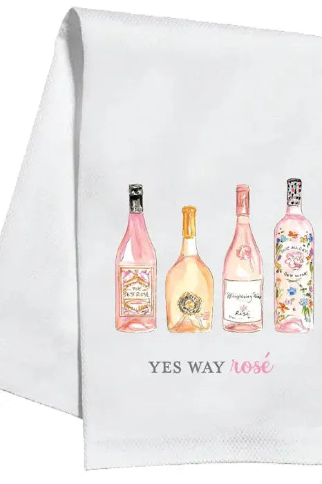 Rose Bottles Kitchen Towels