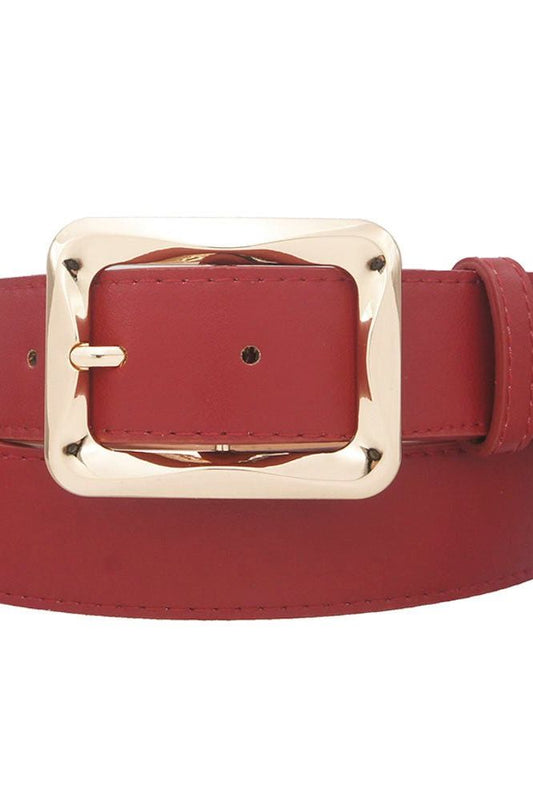 Plus Size Burgundy Belt | Swank Boutique