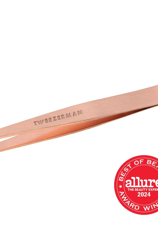 Rose Gold Slant Tweezer | Swank Boutique