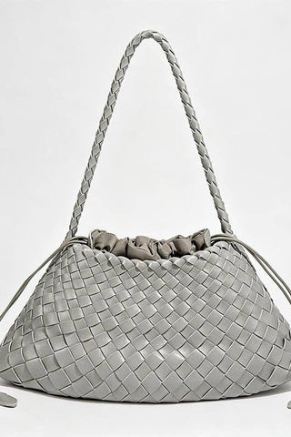 Woven Drawstring Shoulder Bag | Swank Boutique