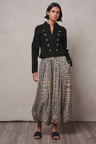 Military Double-Button Stretch Cotton Jacket