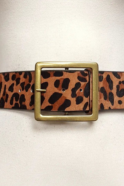 Wide Leopard Print Belt | Swank Boutique