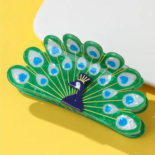 Peacock Hair Claw | Swank Boutique