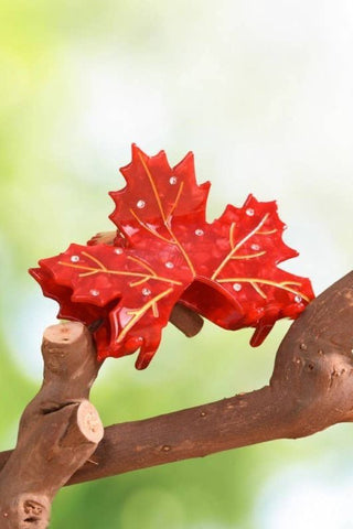 Jumbo Fall Leaf Hair Claw
